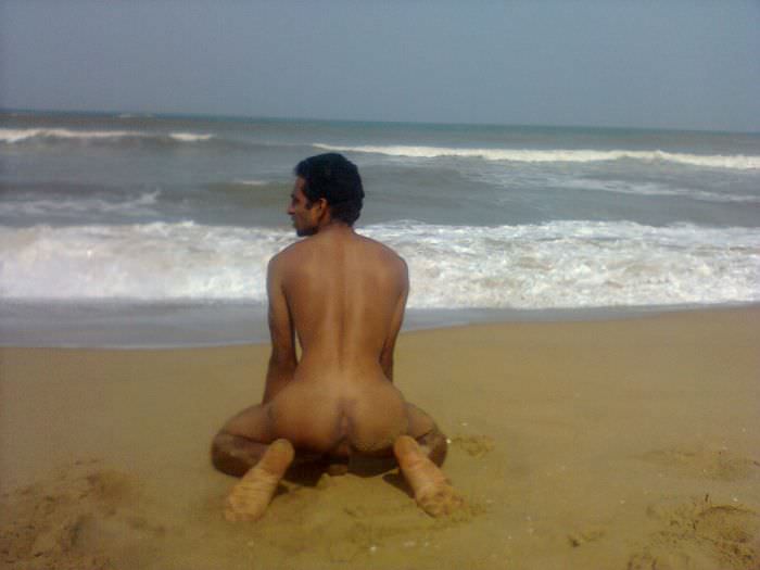 Desperate Indian Gay Posing Nude On Beach Indian Gay Site