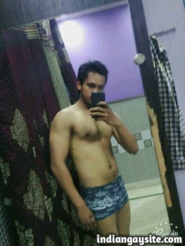 Indian Gay Porn: Sexy desi guy showing off his hot ass and big dick in different poses