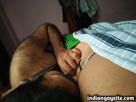 Indian Gay Porn: Sexy and slutty desi servant sucking his young master's big dick
