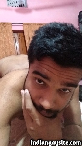 Indian Gay Porn: Sexy hairy bear showing off his hot naked body front and back