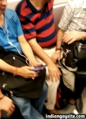 Public gay video of desi daddies in Delhi metro