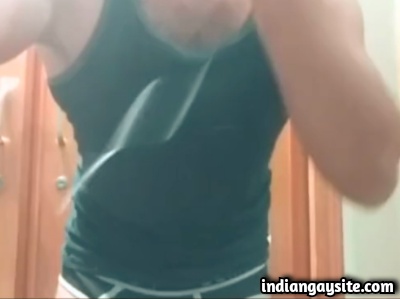Hot Stud Stripping Down to Briefs in Indian Gay Video