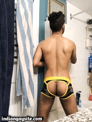 Sexy Naked Indian Twink Showing Off in Jockstraps