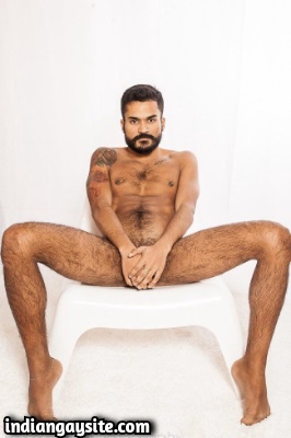 Naked Indian Hunk Shows Hot Hairy & Fit Body