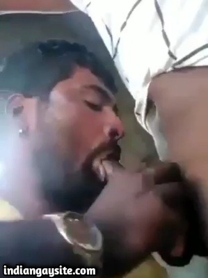 Wild Suckers Enjoying Outdoors in Indian Gay Blowjob Video