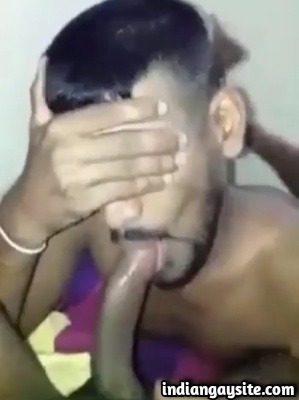 Desi Gay Cock Sucker Enjoys a Big Hard Cock