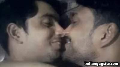 Kissing gay boys enjoy a romantic time in Pune