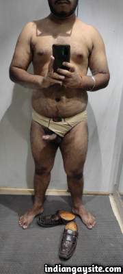 Naked undies pics of a sexy young desi hunky man