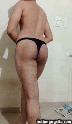 Slutty big ass boy teasing his sexy round butt