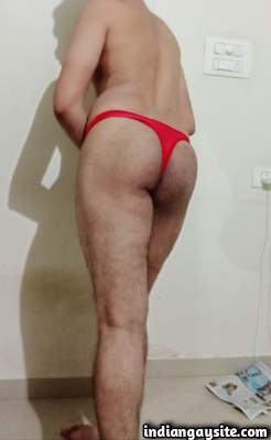Slutty big ass boy teasing his sexy round butt