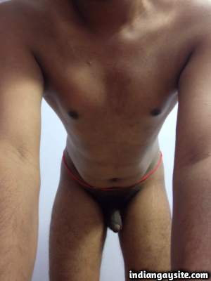 Indian naked boy teasing his sexy body and ass in pics
