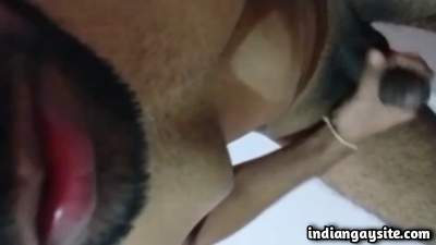 Thick uncut penis of a horny and wild desi hunk