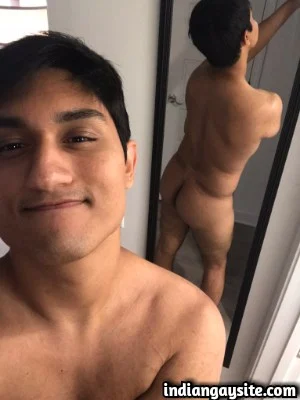 Young nude boy teasing his super hot body in pics