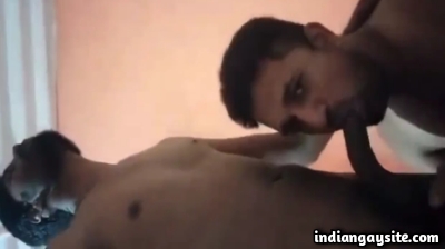 Horny tamil men enjoying a wild gay blowjob sex