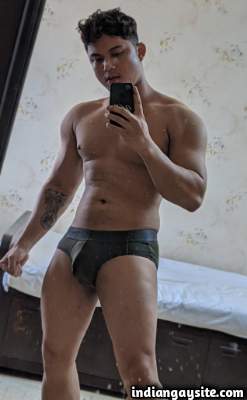 Hairy hunky men teasing us in hot Indian gay porn pics