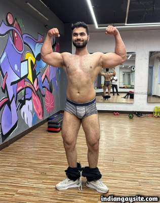 Muscular Indian men in sexy undies sporting bulges