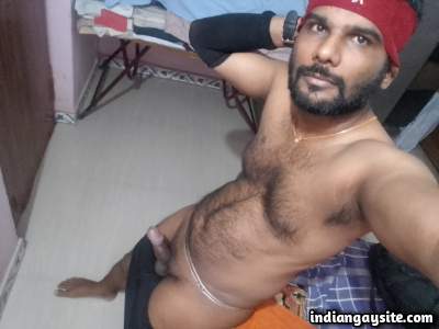 Sexy hot man teasing his naked body and dick in pics