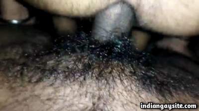 Cock rider boy on the big dick of a hairy gay man
