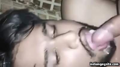 Facial cum porn video of a horny gay slutty boy
